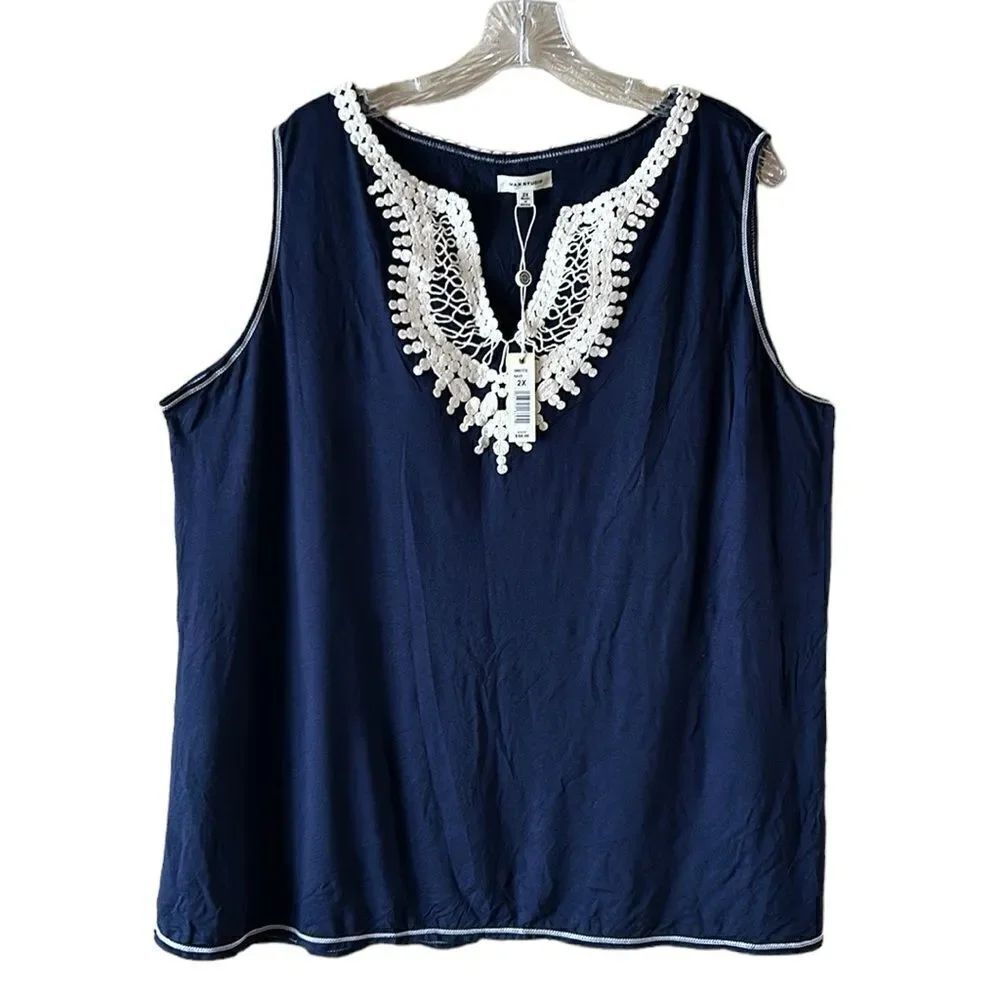 NEW Max Studio Navy Blue Tank Top